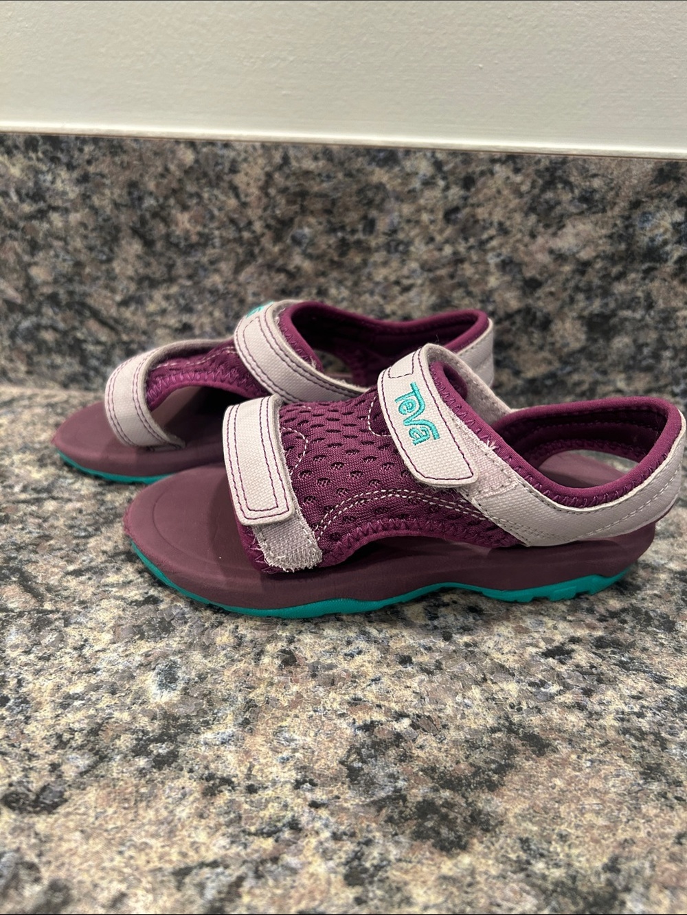 Teva Kids Purple and Teal Adjustable Strap Sandals